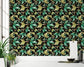 Retro Tropical Leaves Forest Design Wallpaper
