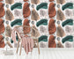 Abstract Leaves Style Rolls Wallpaper
