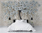 Black and grey 3D tree wallpaper
