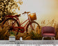 3D bicycle wall mural - view 2