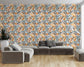 Hand Drawn Watercolour Flowers Floral Bedroom Wallpaper