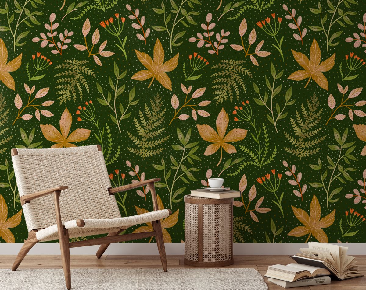 Tropical Leaves Wallpaper, Jungle Leaf Garden Wallpaper