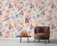 Colourful tropical palm forest wallpaper - view 2