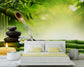 Bedroom - Bamboo Water Fountain 3D Wallpaper
