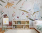 Cartoon forest animals kids wallpaper