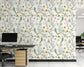 Hand Drawn Wild Flowers Botanical Wallpaper Wall Design