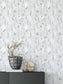 Grey feather white background wallpaper - view 2
