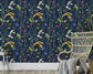 Botanical Beauty Floral Lily Bloom Butterfly Wall Design Flower Wallpaper
