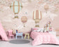 Kids Pink Balloon 3D Wallpaper
