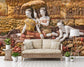 3D vintage classic wall mural - view 4
