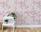 Hand Drawn Roses and Berries Wallpaper Roll