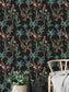 Vintage garden lemon fruit tree, rose tree, plant, wallpaper