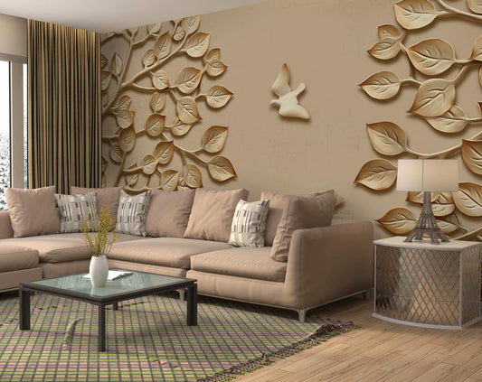 Wall Mural 3D Birds Wallpaper