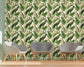 Watercolor Banana Leaf Art Wallpaper
