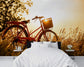 3D bicycle wall mural - view 3