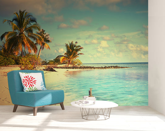 Beach Sea View Customize Wallpaper