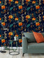 Retro Wild Seamless Flower Pattern Wallpaper