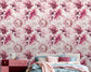 Pink Roses Floral Wallpaper Rolls