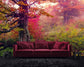 Pink leaves forest wallpaper - view 3