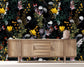Dark yellow Flowers Pattern wallpaper