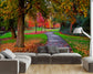 Summer Season Forest Road 3D Wallpaper