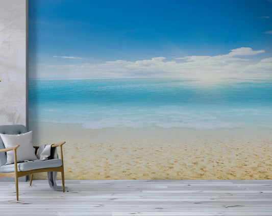 3D Sea Wave With Beach Wallpaper