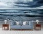 Dark blue ocean moonlight wallpaper - view 3