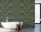Floral Wallpaper and Leaves Wallpaper Retro Art Wallpaper Rolls