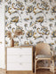 Luxury Golden Rose Floral Wallpaper Rolls