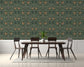 Floral Wallpaper and Leaves Wallpaper Retro Art Wallpaper Rolls