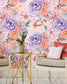 Colorful Rose Floral Wallpaper Rolls