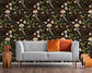 Mushroom Pattern Wall Decor, Dark Wallpaper