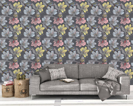 colorfull Flowers Floral Wallpaper