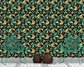 Retro Tropical Leaves Forest Design Wallpaper