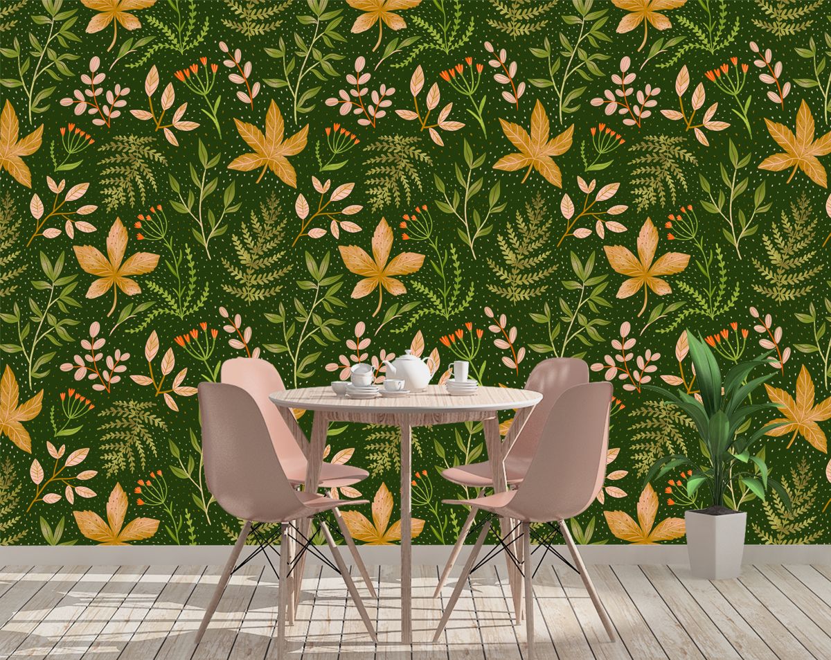 Tropical Leaves Wallpaper, Jungle Leaf Garden Wallpaper