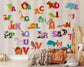 ABC alphabet animals nursery wallpaper - view 4
