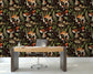 Vintage Mushrooms Forest Wallpaper