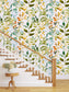 Herbs Flowers and Leaves Watercolour Wallpaper Rolls