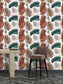 Abstract Leaves Style Rolls Wallpaper