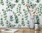 Watercolour Eucalyptus Leaves and Branches Wallpaper Roll
