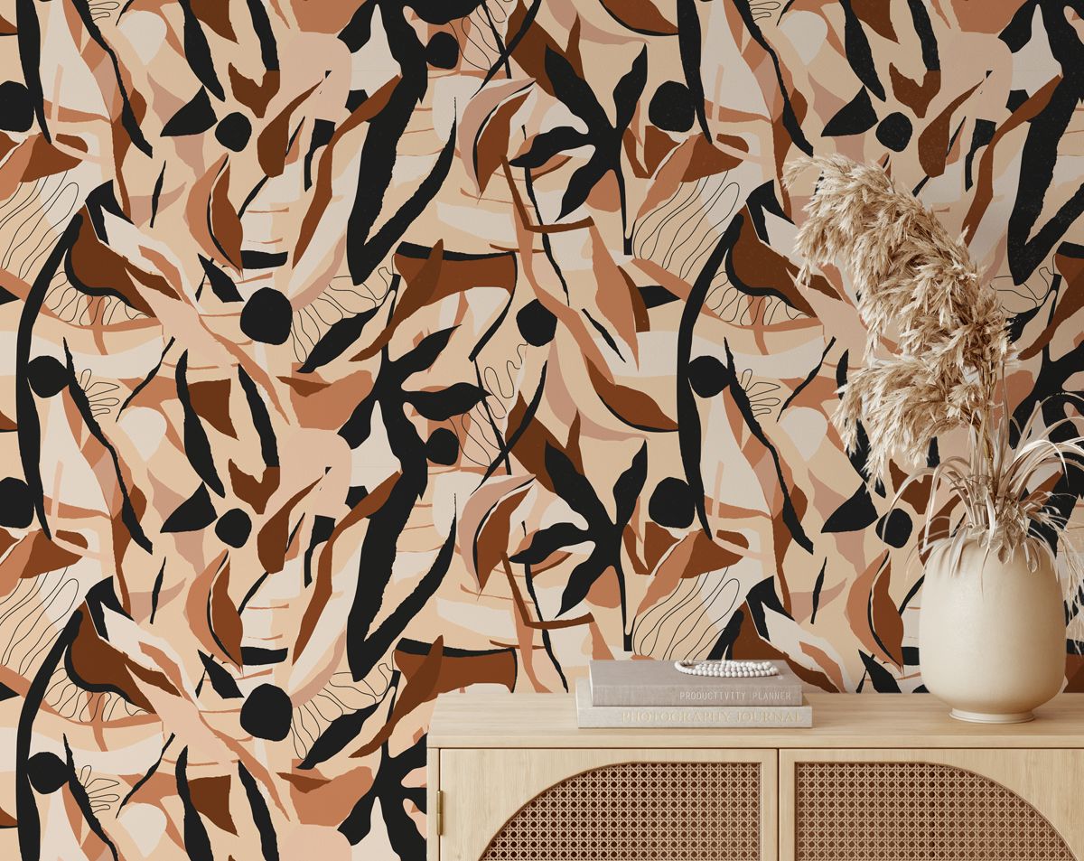 Abstract Designer Wallpaper Roll For Living Room