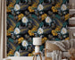 Vintage Flower White and Yellow Tropical Wallpaper Rolls