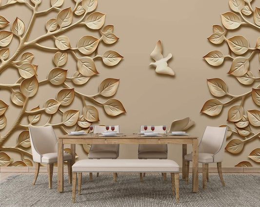 Wall Mural 3D Birds Wallpaper
