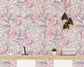 Hand Drawn Roses and Berries Wallpaper Roll