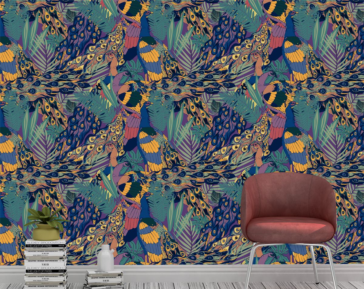 Fashion Floral & Botanical Multicolor Wallpaper