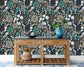 Beautiful Bright Flower And Leaves Tropical Wallpaper