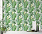 Watercolour jungle tropical leaves wallpaper