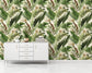 Watercolor Banana Leaf Art Wallpaper