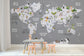 Educational world map kids wallpaper - view 4