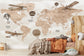 Vintage world map airplane wallpaper - view 4